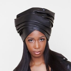 Elegant Black Women's Turban Hat